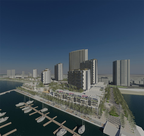 Ajman waterfront The Marina project is the development located directly on