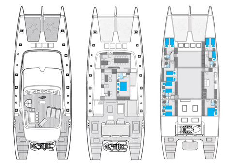 Sunreef 102 Double Deck Layouts