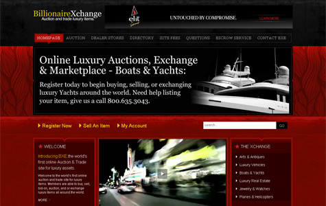 BillionaireXchange: yacht online auction