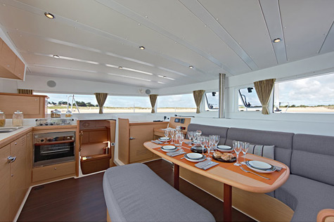 Lagoon 421 interior