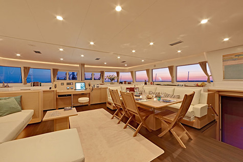 Lagoon 620 interior