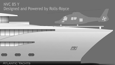NVC 85 Y - Nobiskrug and Rolls Royce Marine 85m Superyacht Project