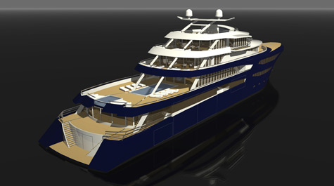 NVC 85 Y - Nobiskrug and Rolls Royce Marine 85m Superyacht Project