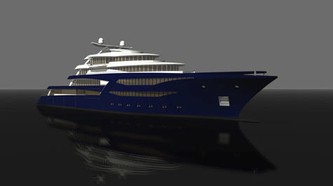 NVC 85 Y - Nobiskrug and Rolls Royce Marine 85m Superyacht Project