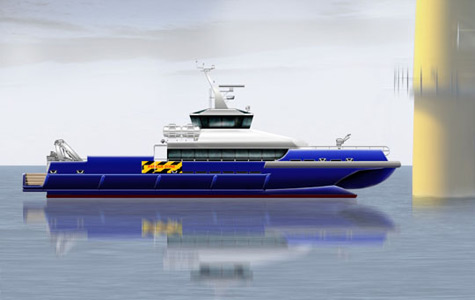 Incat Crowther 28m Wave Piercing Catamaran Crew Boat