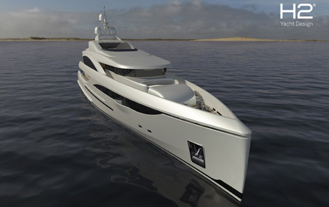 5 Deck 55m Super Yacht by ICON Yachts and H2 Design Studio