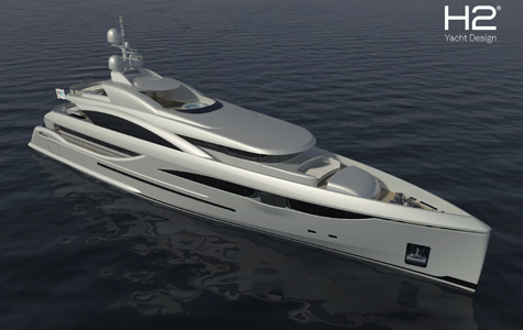 5 Deck 55m Super Yacht by ICON Yachts and H2 Design Studio