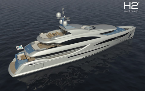 5 Deck 55m Super Yacht by ICON Yachts and H2 Design Studio