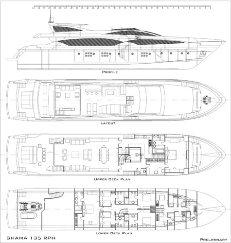 Shama 135 Raised Pilot House