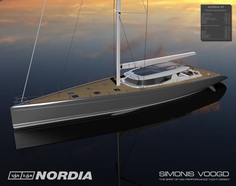 Performance 95' Sailing Yacht by Van Dam Nordia and Simonis Voogd