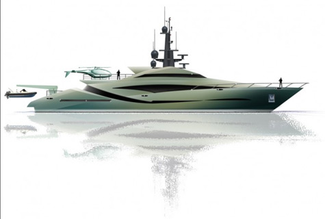 46m Superyacht Concept By Alex McDiarmid