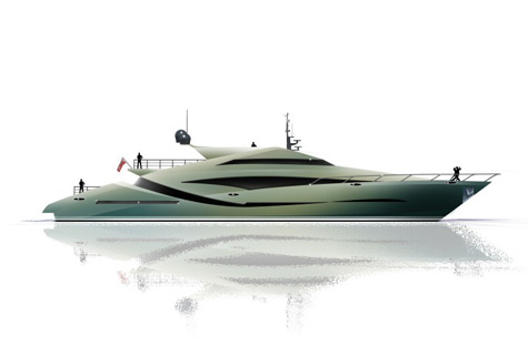 46m Superyacht Concept By Alex McDiarmid