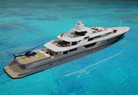 Ruea Yachts, Design Unlimited And BMT Nigel Gee Team Up For A 75m Superyacht