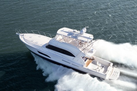 The 63 Open Flybridge bound for Dubai is a high performance vessel featuring twin 1622hp Caterpillar C32 Accert diesel engines