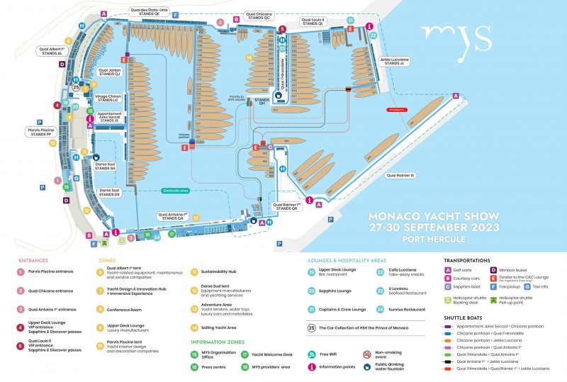 Monaco Yacht Show, September 27-30 2023, Port  Hercule