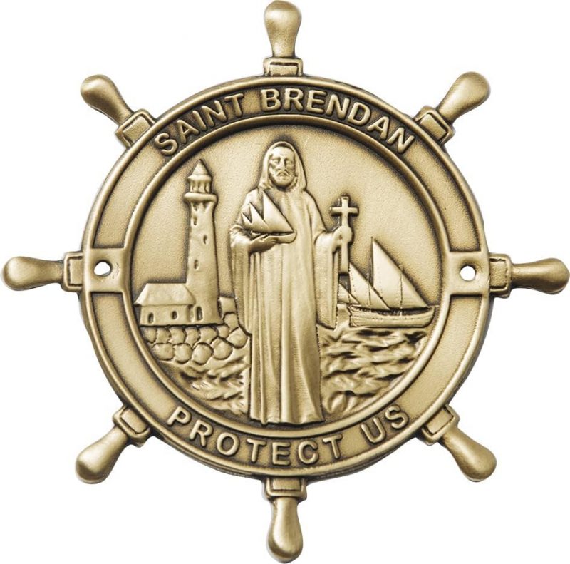 beautiful St. Brendan Boat Plaque
