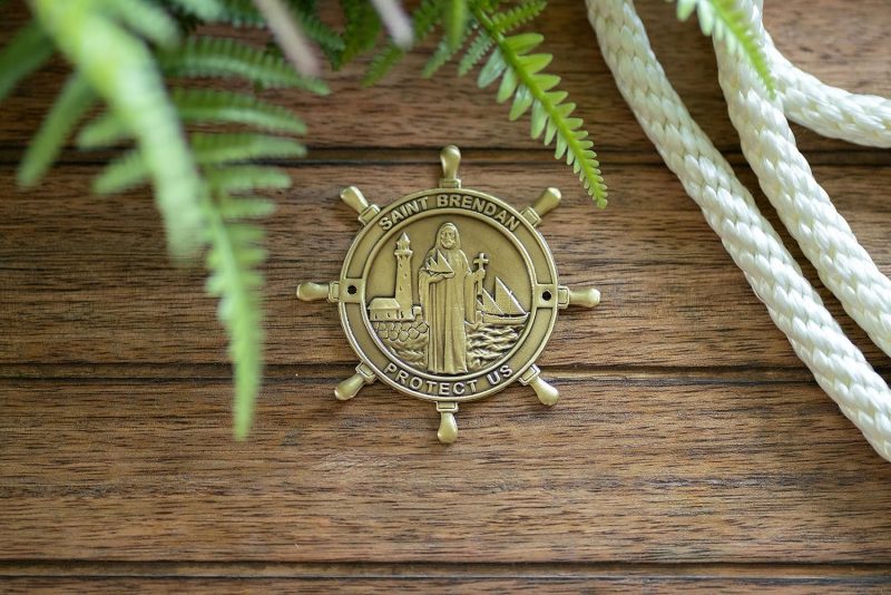 St. Brendan Boat Plaque